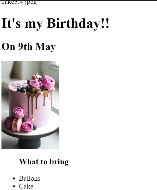 birthday invitation project